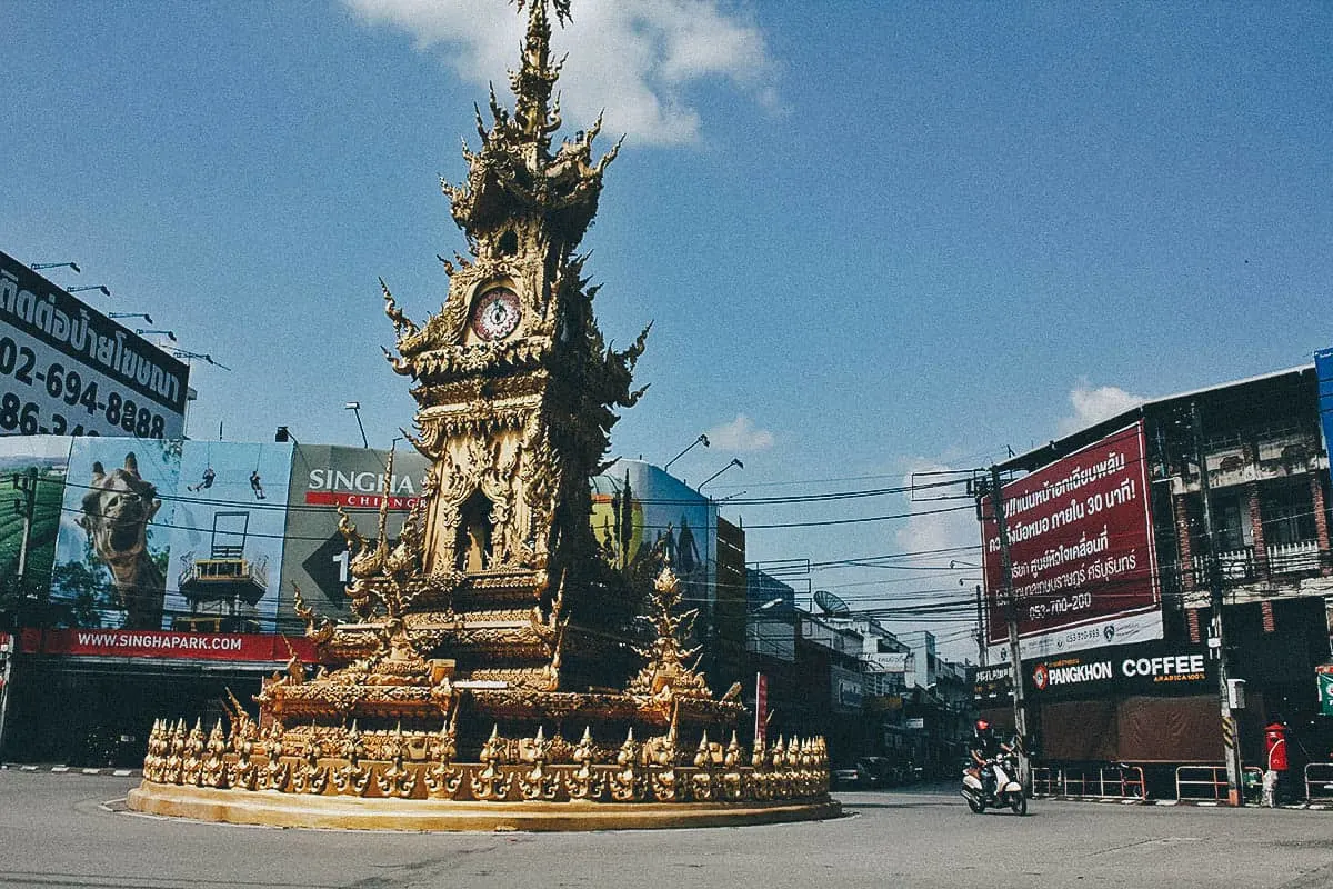 Golden Clock Tower, Chiang Rai, Thailand