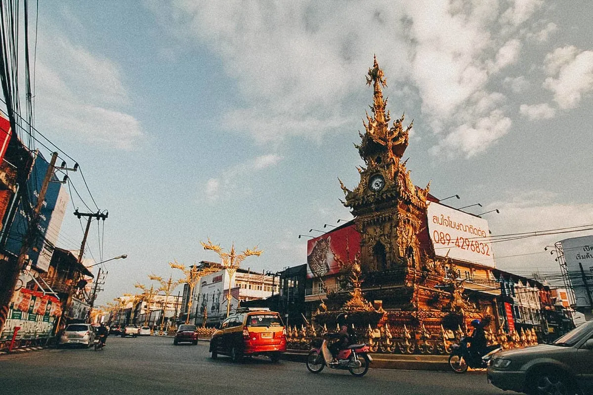 Golden Clock Tower, Chiang Rai, Thailand