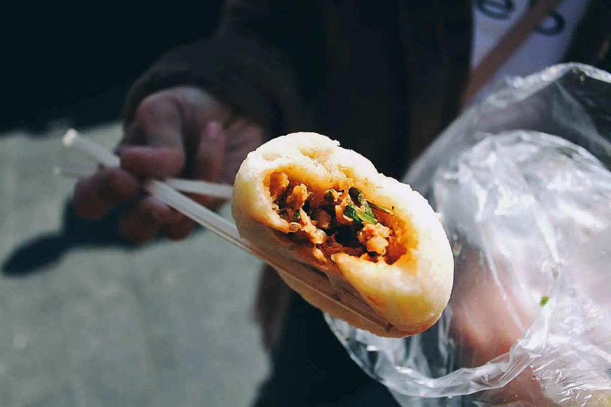 Wang mandu, a type of Korean dumpling made with meat and vegetables