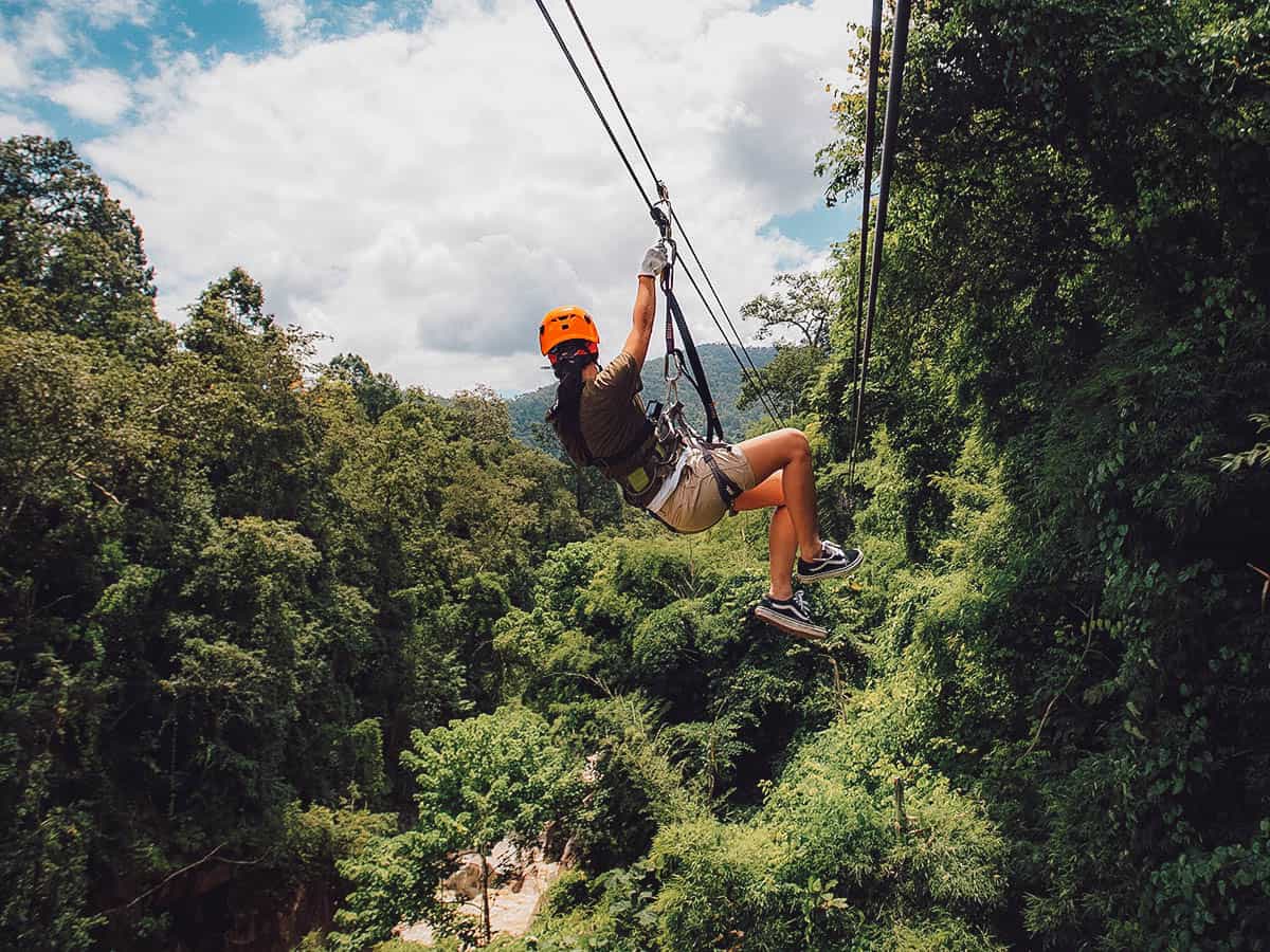 Ziplining, Chiang Mai, Thailand