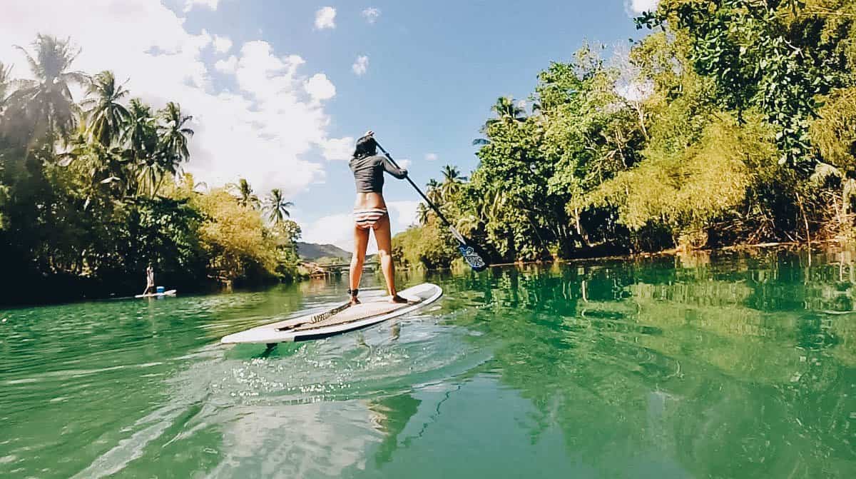 Go Stand Up Paddleboarding and Mountain Biking at Loboc River in Bohol, the Philippines