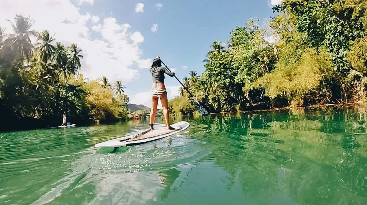 Go Stand Up Paddleboarding and Mountain Biking at Loboc River in Bohol, the Philippines