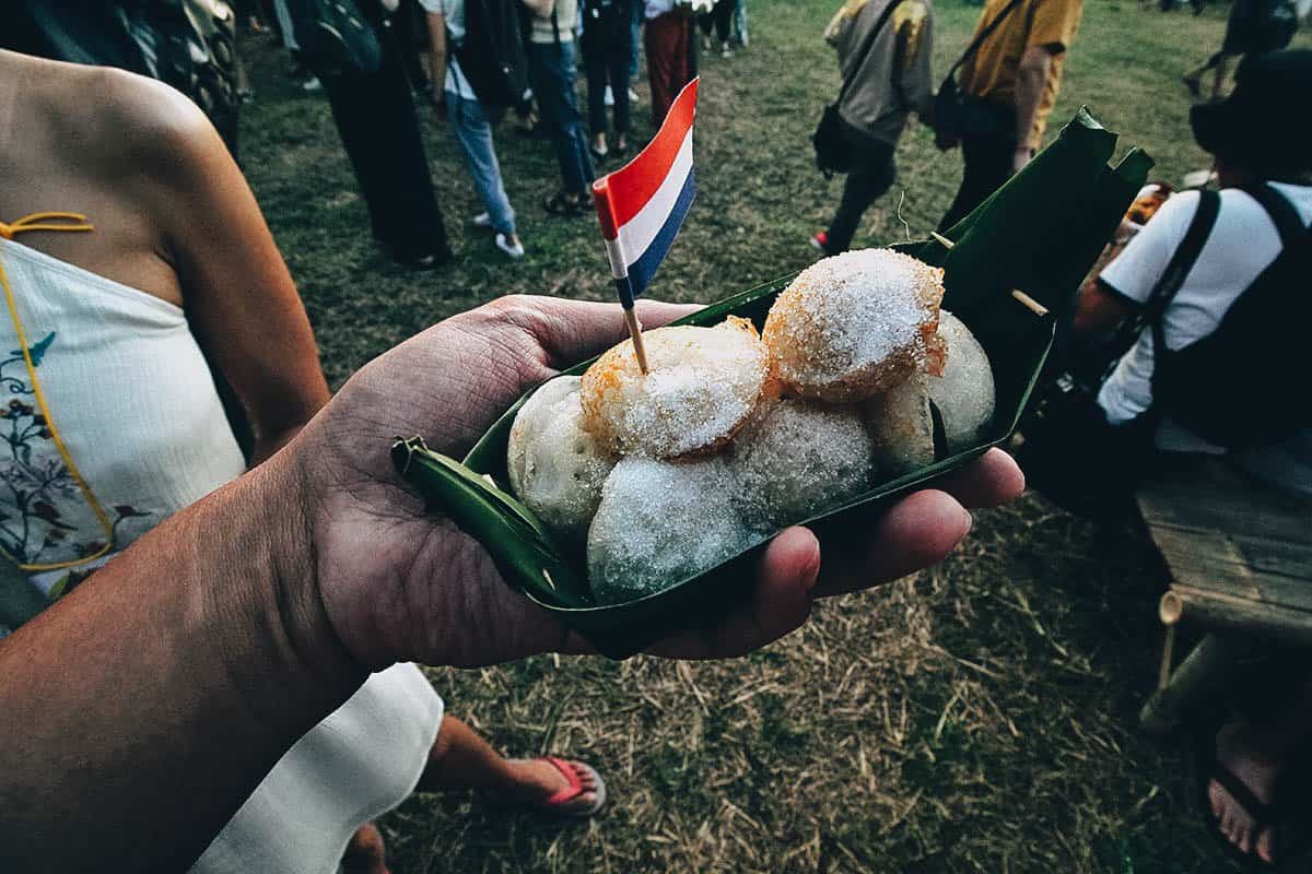 Khanom krok or coconut-rice pancakes