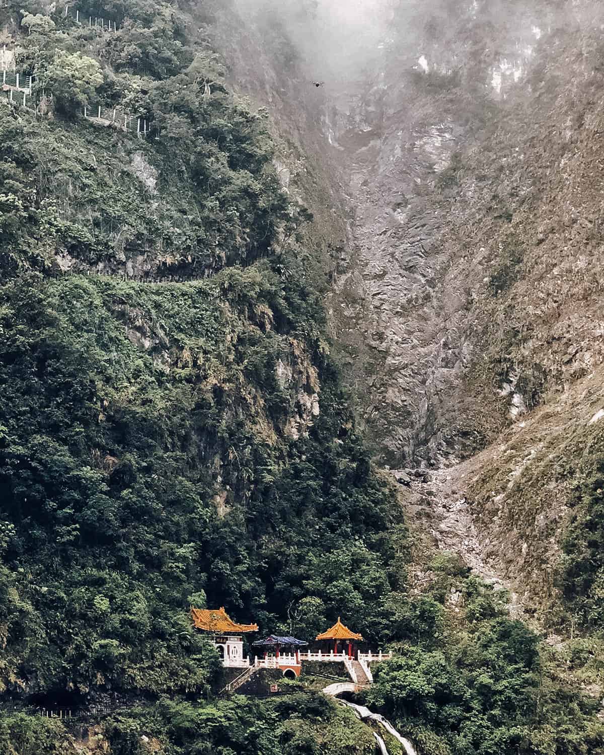 Flying my drone at Taroko National Park in Hualien, Taiwan