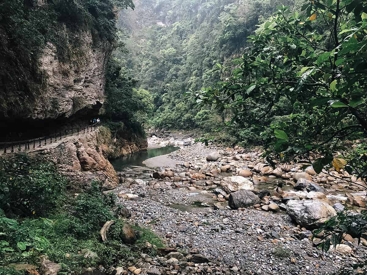 Shakadang Stream at Taroko National Park in Hualien, Taiwan