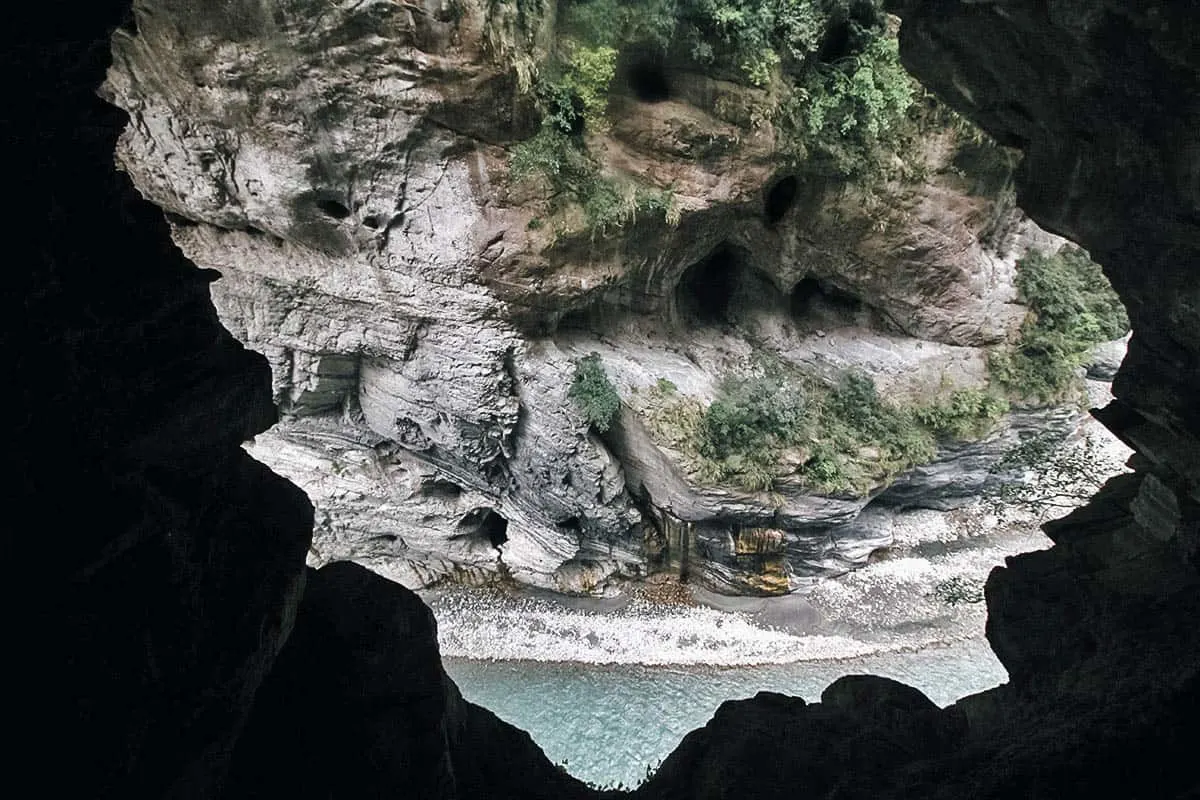 Swallow Grotto in Taroko Gorge in Hualien, Taiwan
