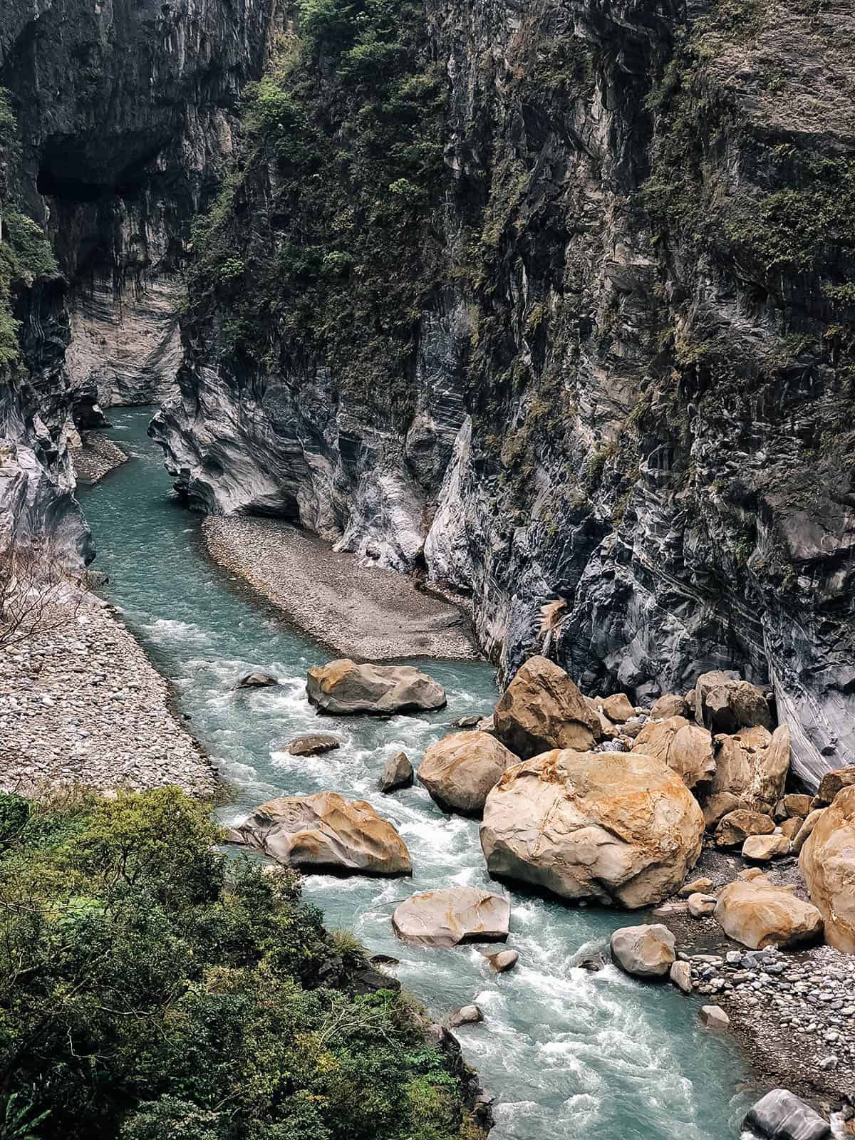 Chieftain's Profile Rock at Taroko National Park in Hualien, Taiwan