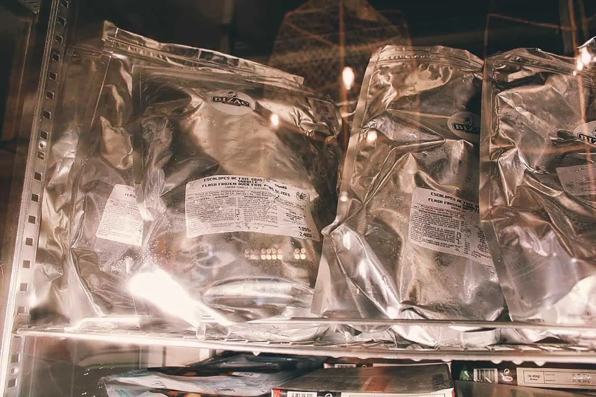 Addiction Aquatic Development, Taipei Packs of foie gras at AAD in Taipei