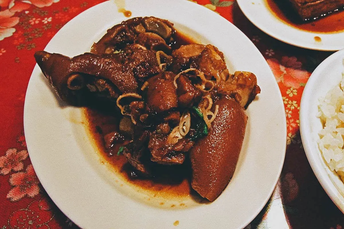 Braised Pork Knuckles in Taiwan