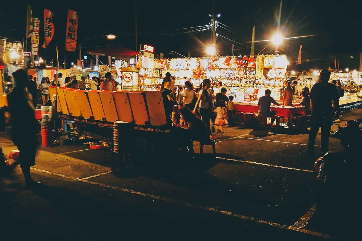 Flower Night Market in Tainan, Taiwan