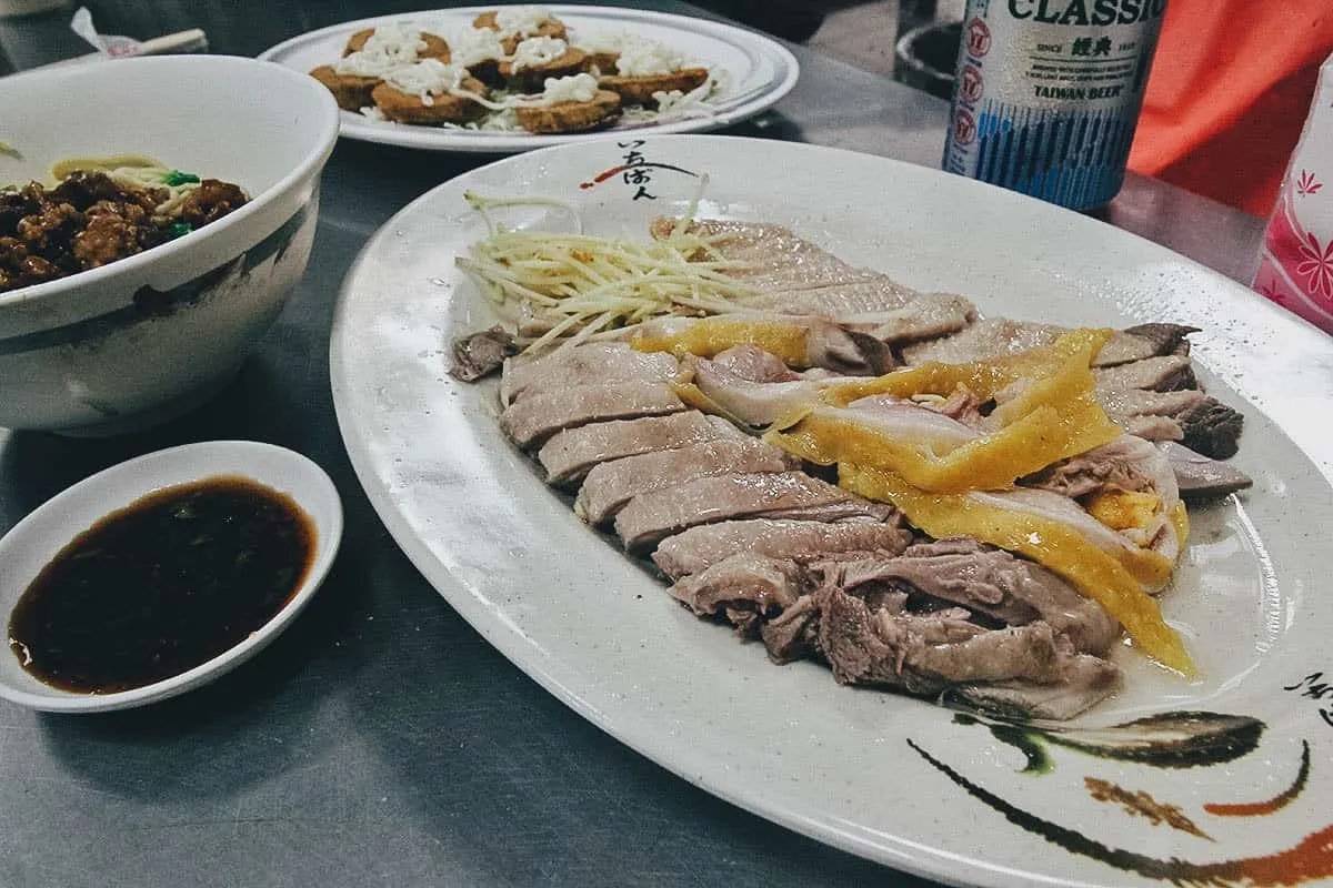 Things to Eat in Taiwan Goose dish in Hualien, Taiwan