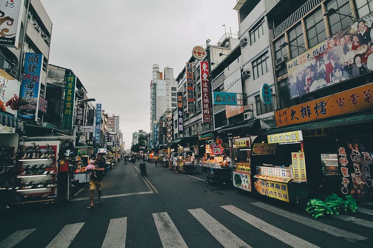 Liouhe Night Market in Kaohsiung, Taiwan