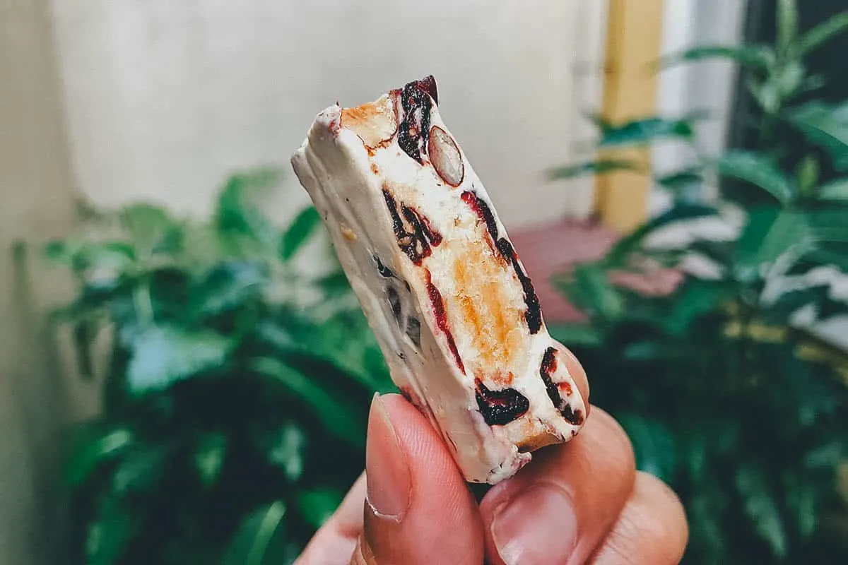 White nougat in Taiwan