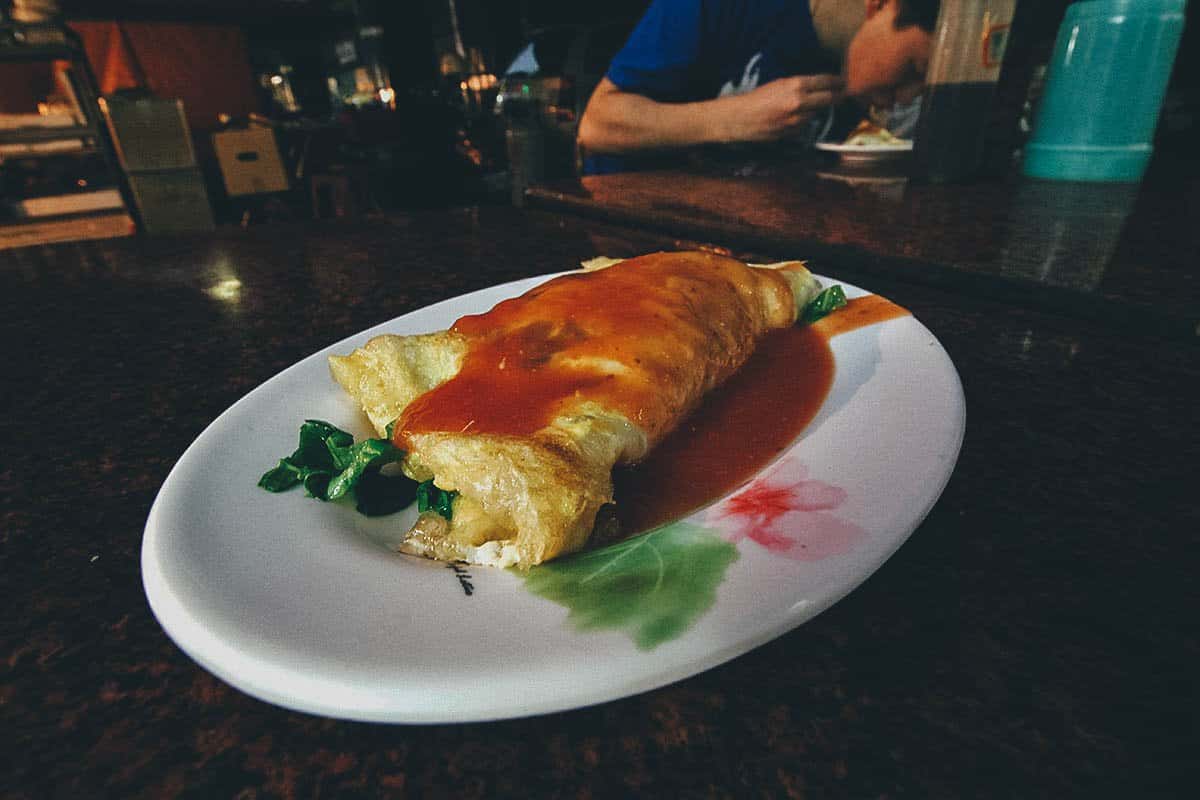 Oyster Omelette in Taiwan