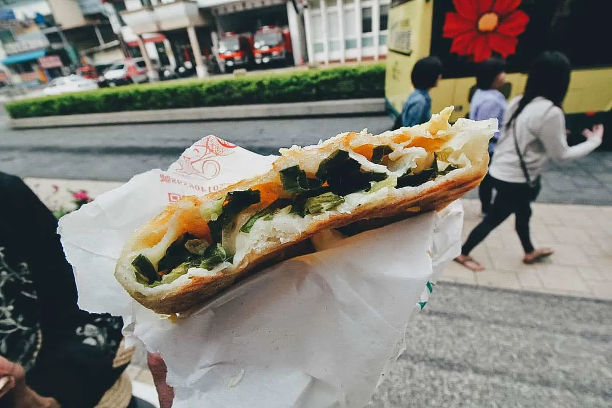 Scallion Pancakes in Taiwan