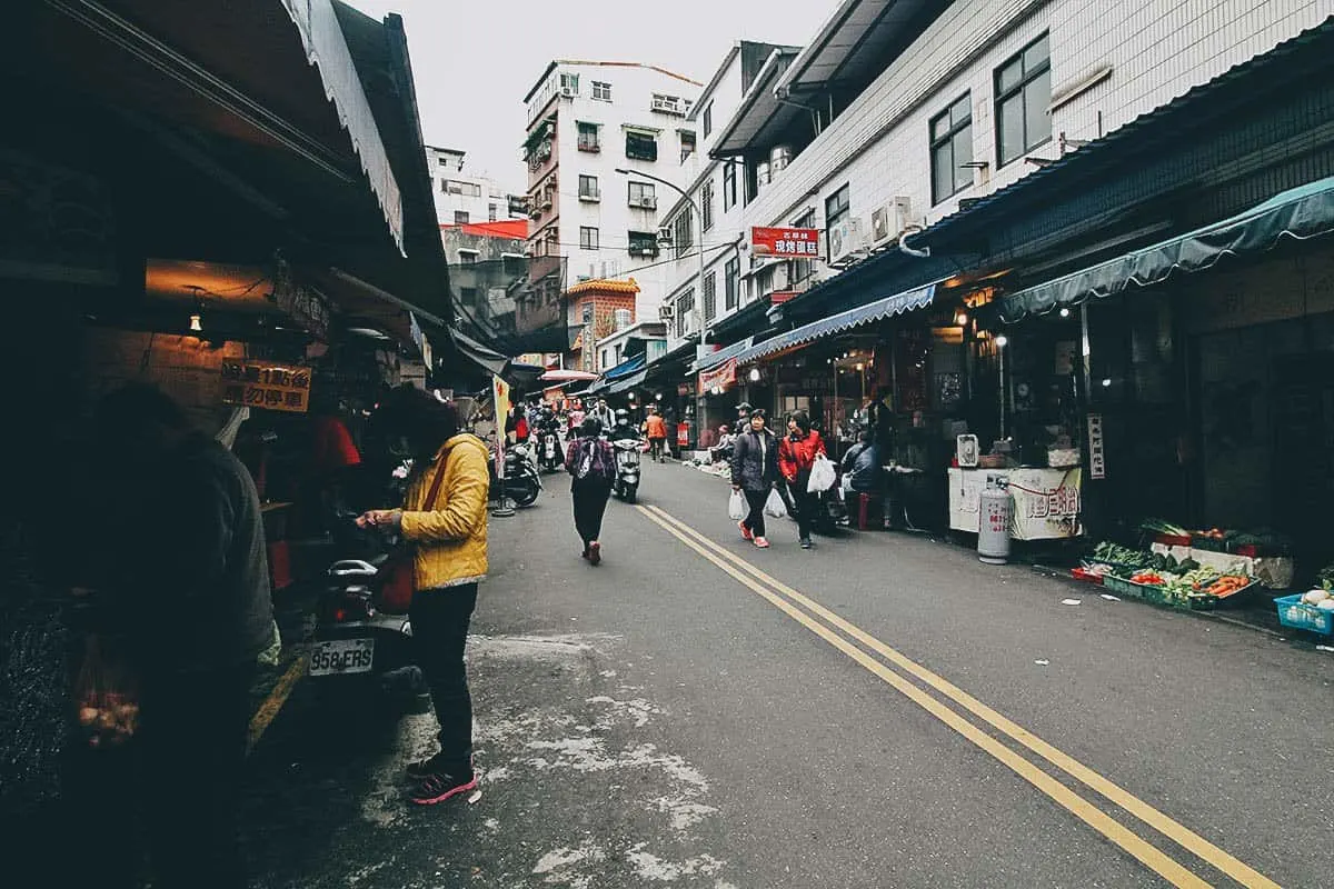 Tamsui Old Street in Taiwan