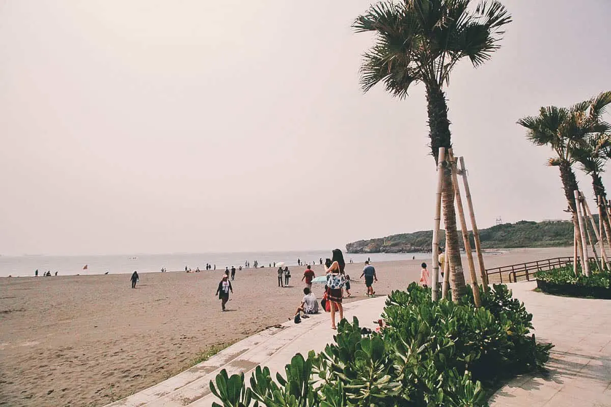 Cijin Beach on Cijin Island in Kaohsiung, Taiwan