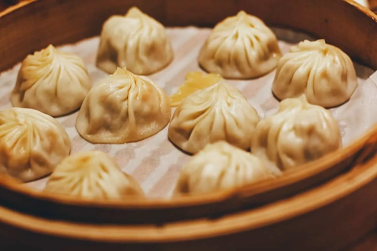 Xiao long bao at Din Tai Fung in Taipei, Taiwan