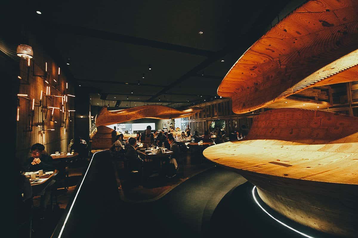 Interior at RAW in Taipei, Taiwan