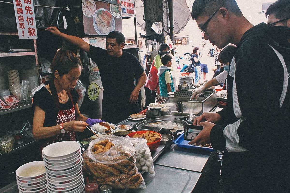 Market vendors at Second Market in Taichung, Taiwan