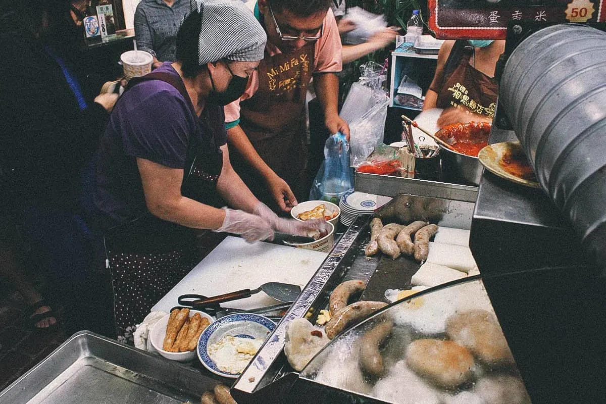 Market vendors at Second Market in Taichung, Taiwan