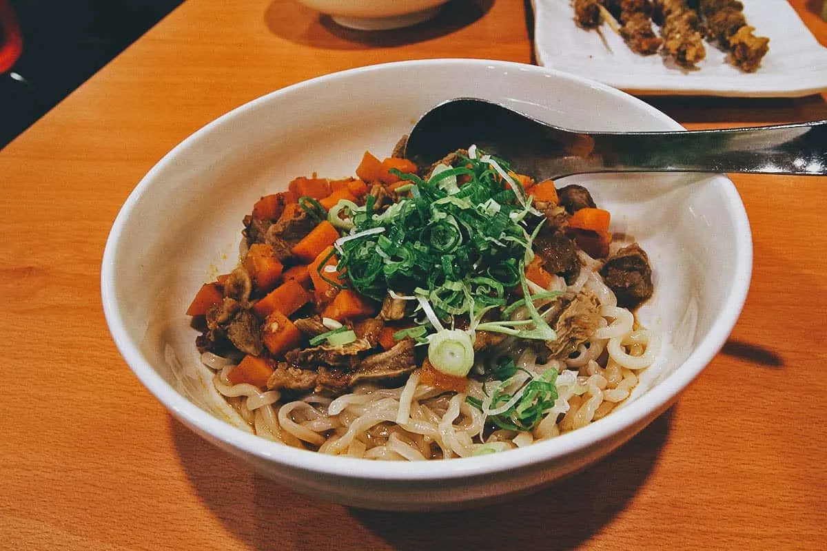 Knife-cut noodles from Shao Shao Ke in Taipei, Taiwan