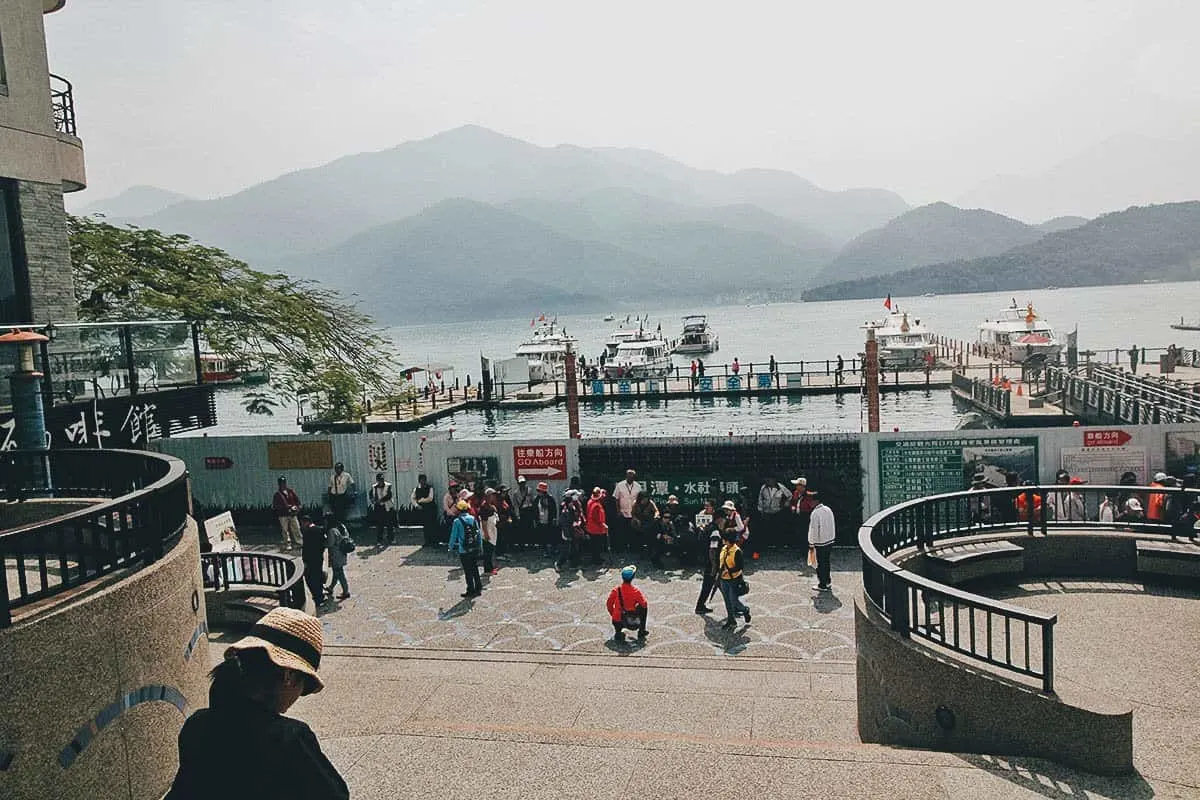 Shuishe Pier, Sun Moon Lake, Nantou County, Taiwan Shuishe Pier in Nantou County, Taiwan