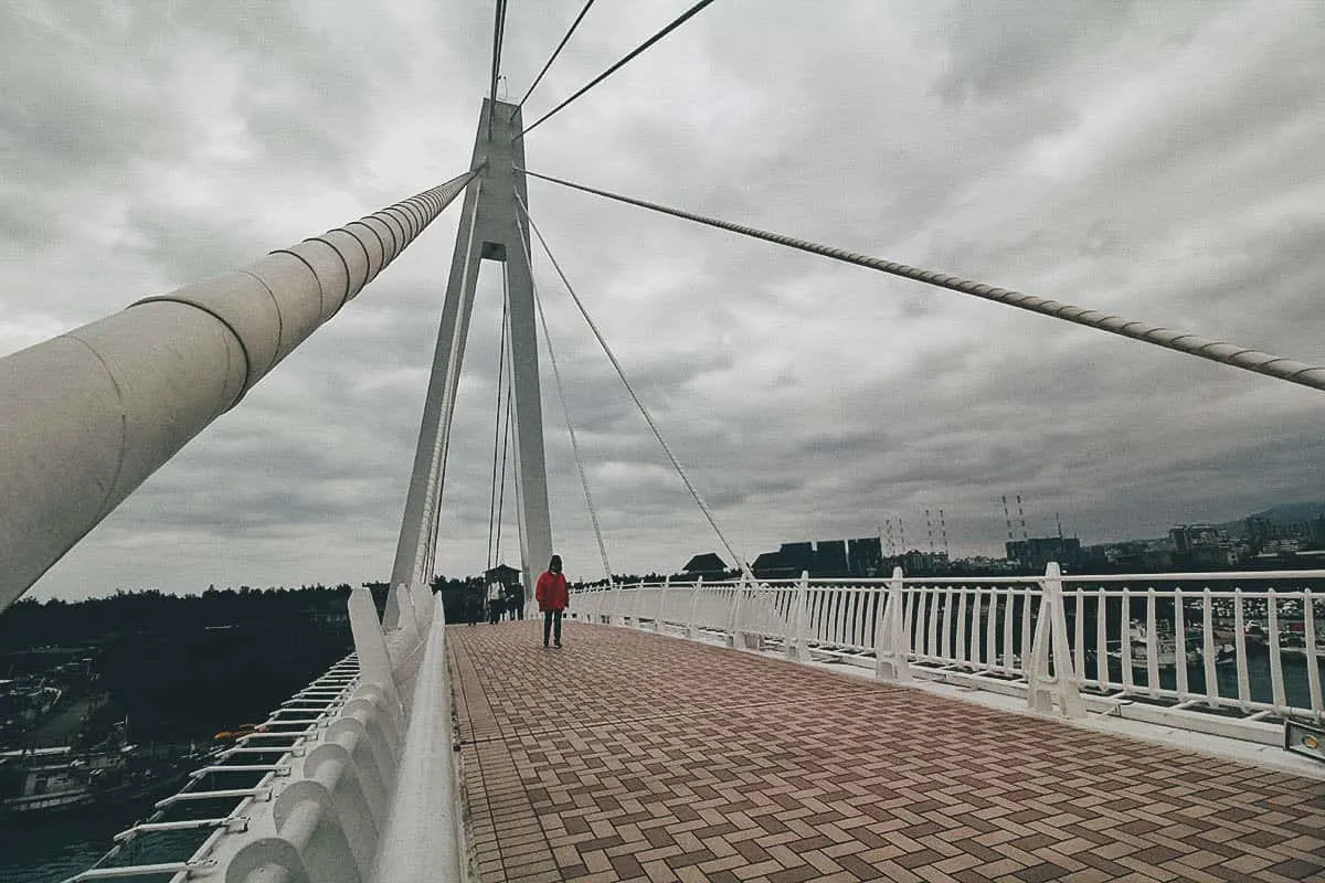 Tamsui, New Taipei City, Taiwan Lover's Bridge in Tamsui, New Taipei City, Taiwan
