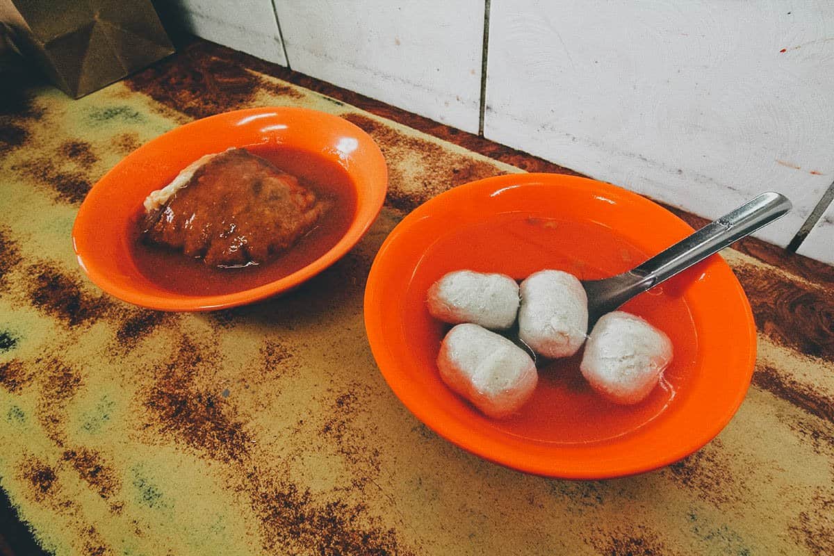 Fish balls in Tamsui, New Taipei City, Taiwan