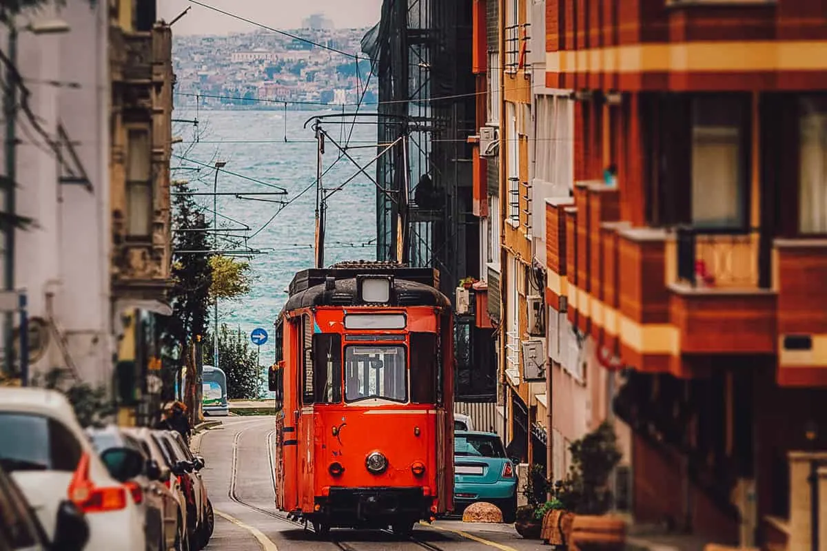 Cable car in Kadikoy, Istanbul, Turkey