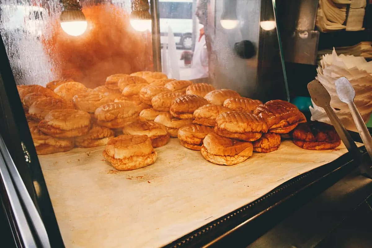 Islak burgers at a restaurant in Istanbul