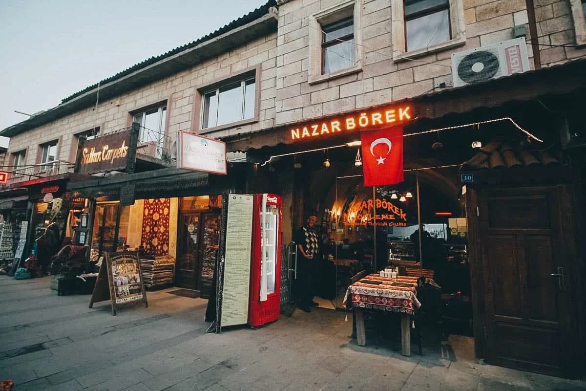 Nazar Börek Cafe, Cappadocia, Turkey Nazar Börek Cafe, Cappadocia, Turkey