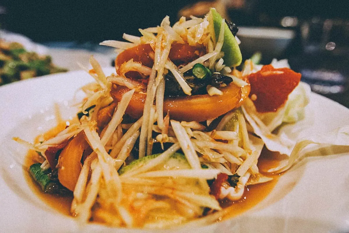 10 Isan Thai Foods You Have to Try in Bangkok Isan Thai Som tum dish