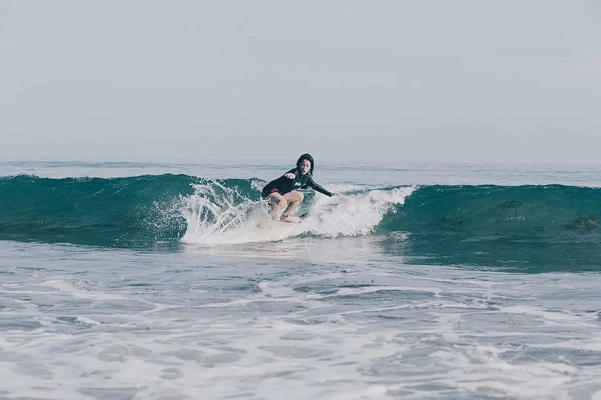 Surfing in San Juan, La Union, Philippines