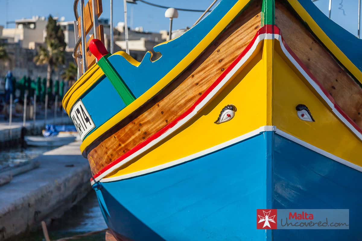 Colorful boat in Malta
