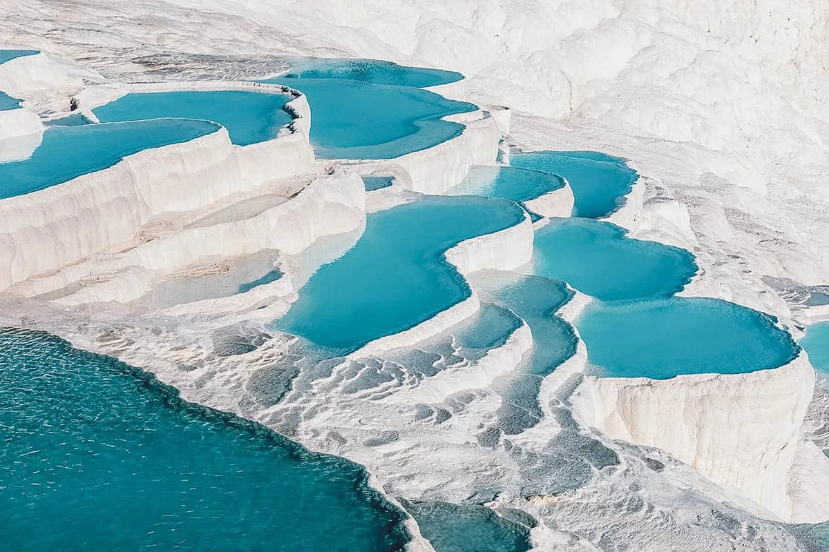 Pamukkale, Turkey Calcium travertines in Pamukkale