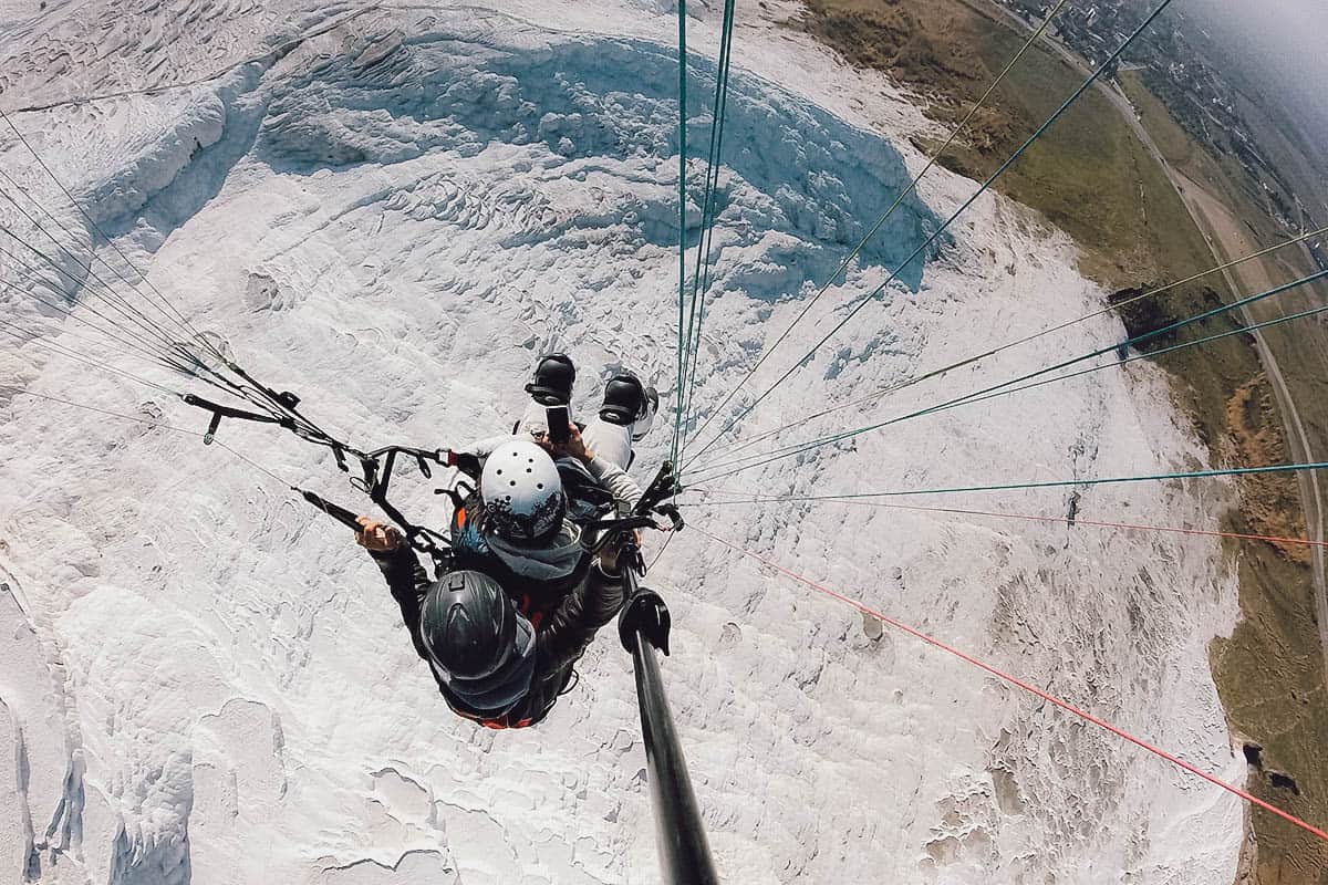 Paragliding in Pamukkale