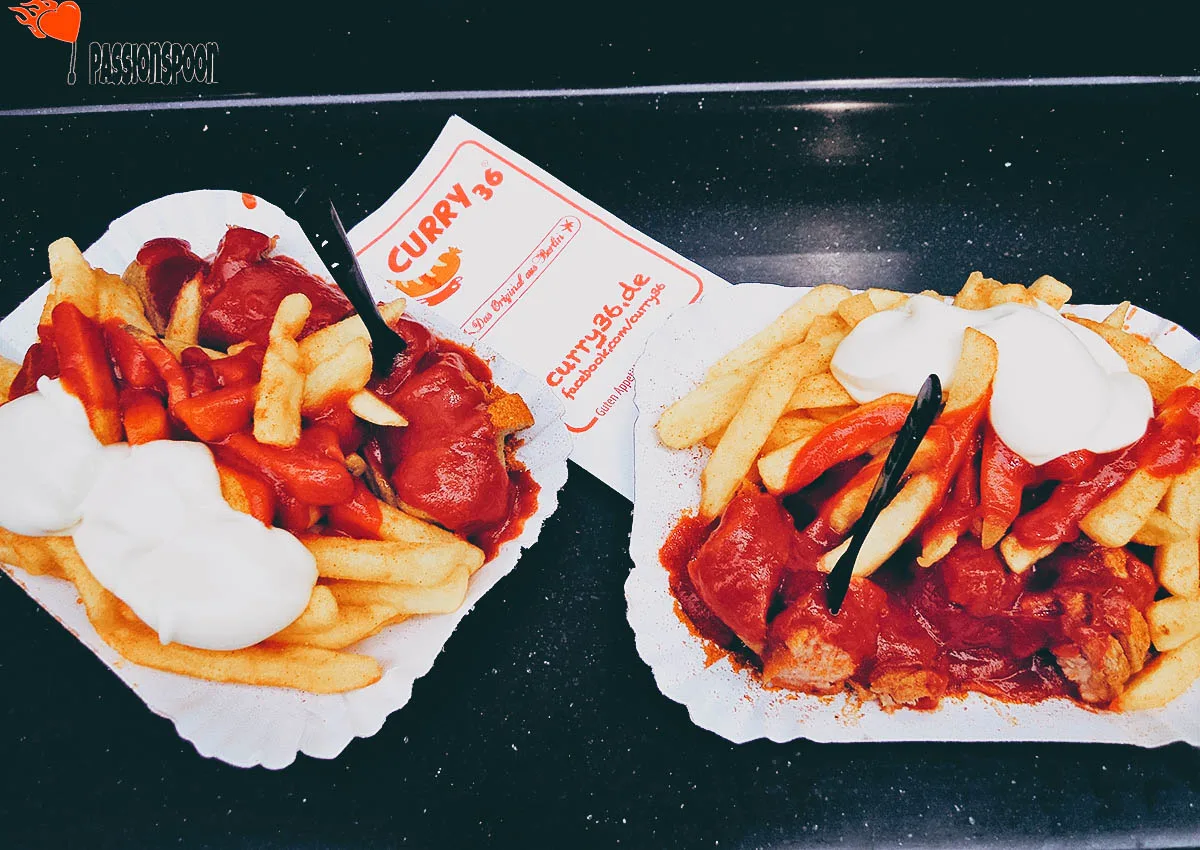 German Food German currywurst
