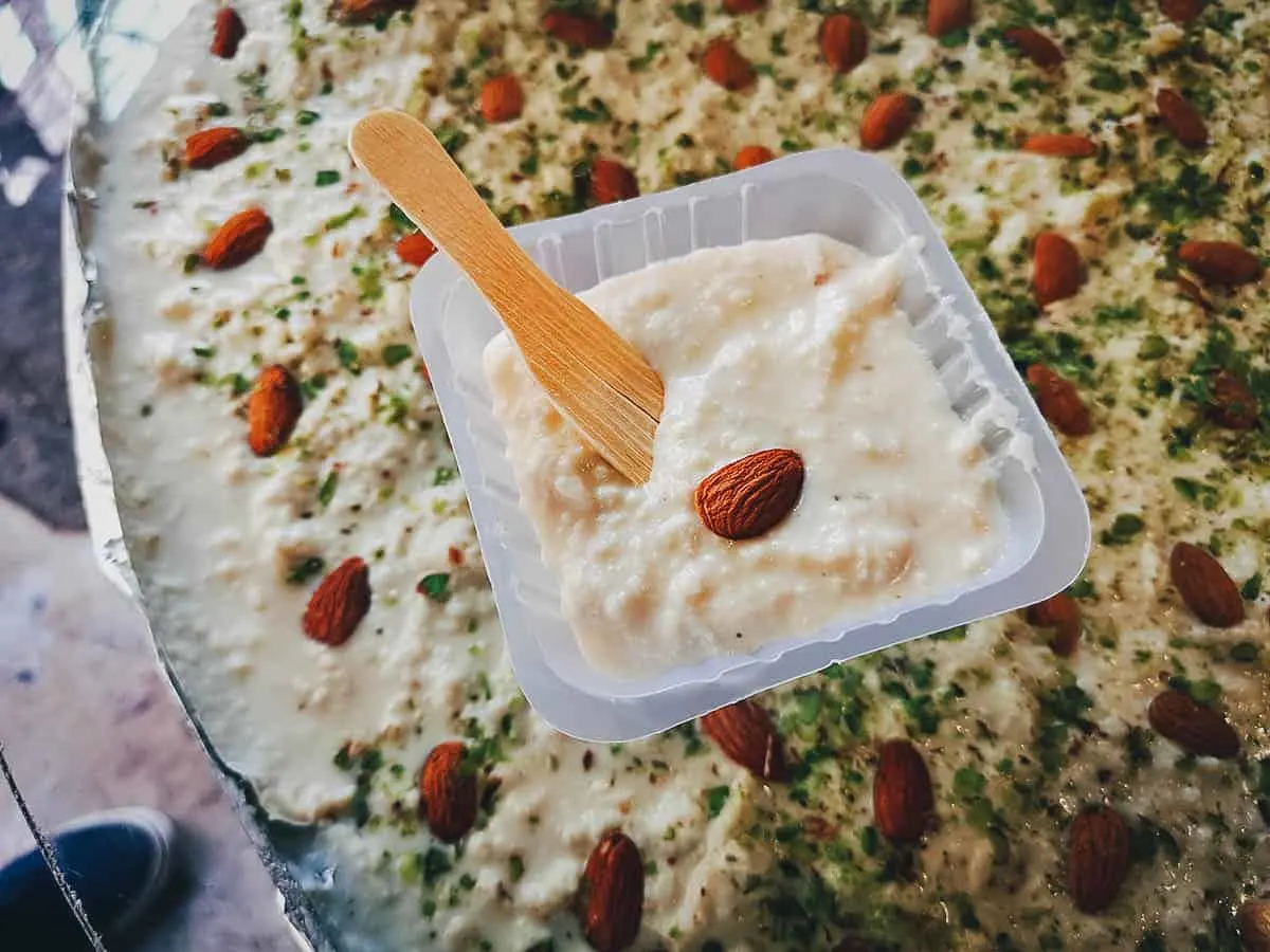 Doodhpak, a street food dessert from Gujarat