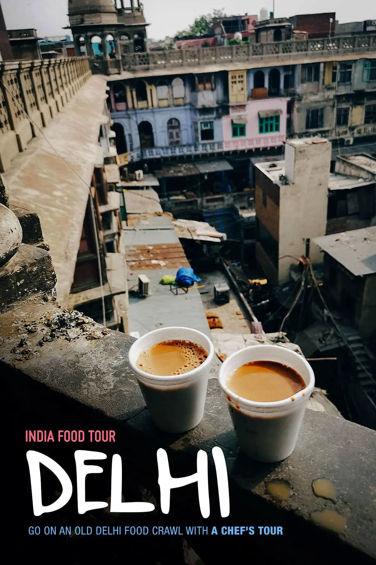 Chai tea on the rooftop of the spice house