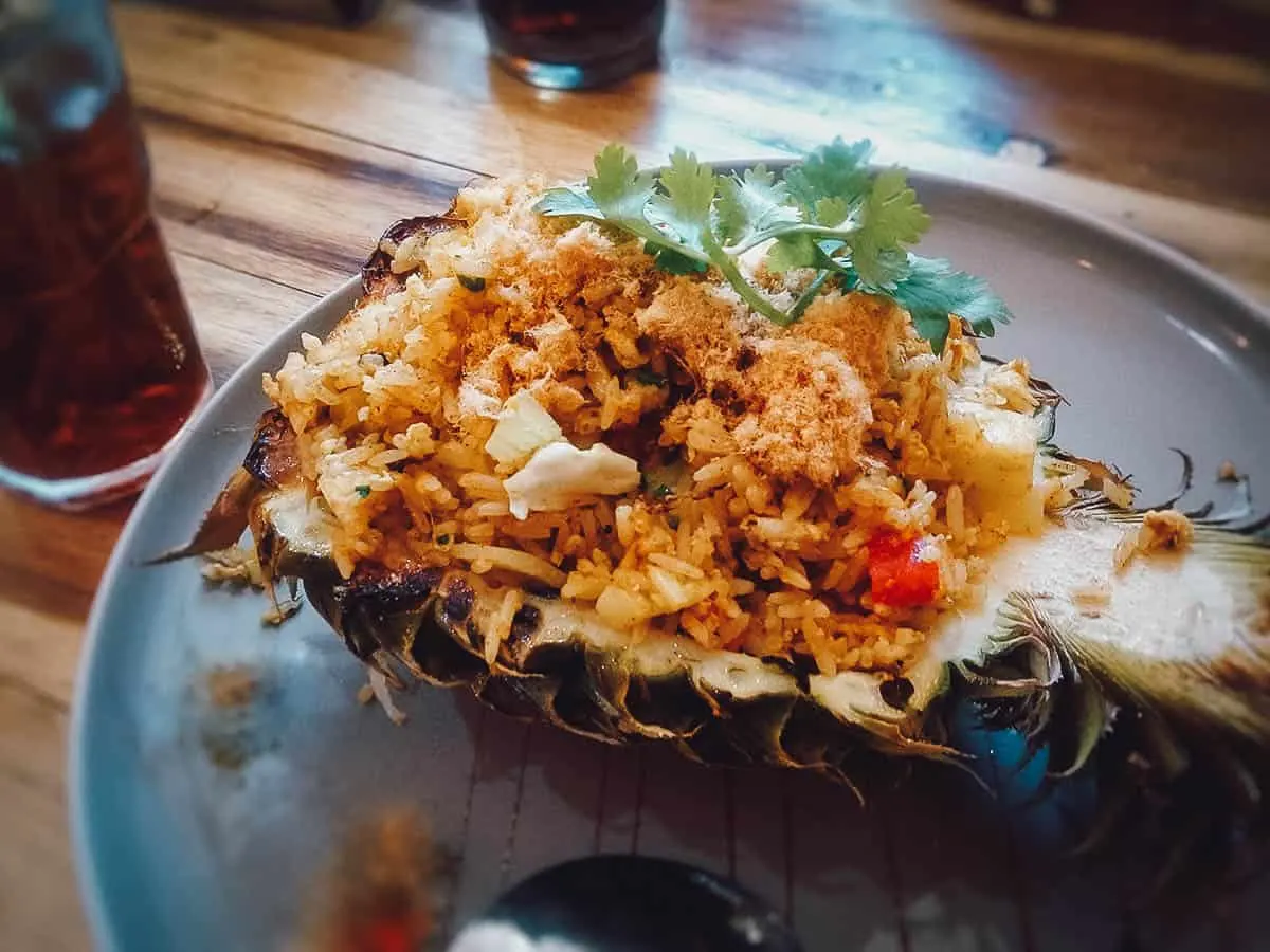 Pineapple fried rice in Krabi