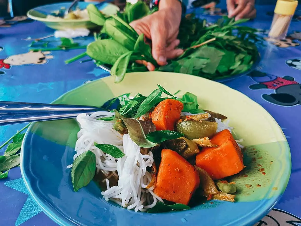 Khanom jeen noodles from the Phuket Old Town Food Tour