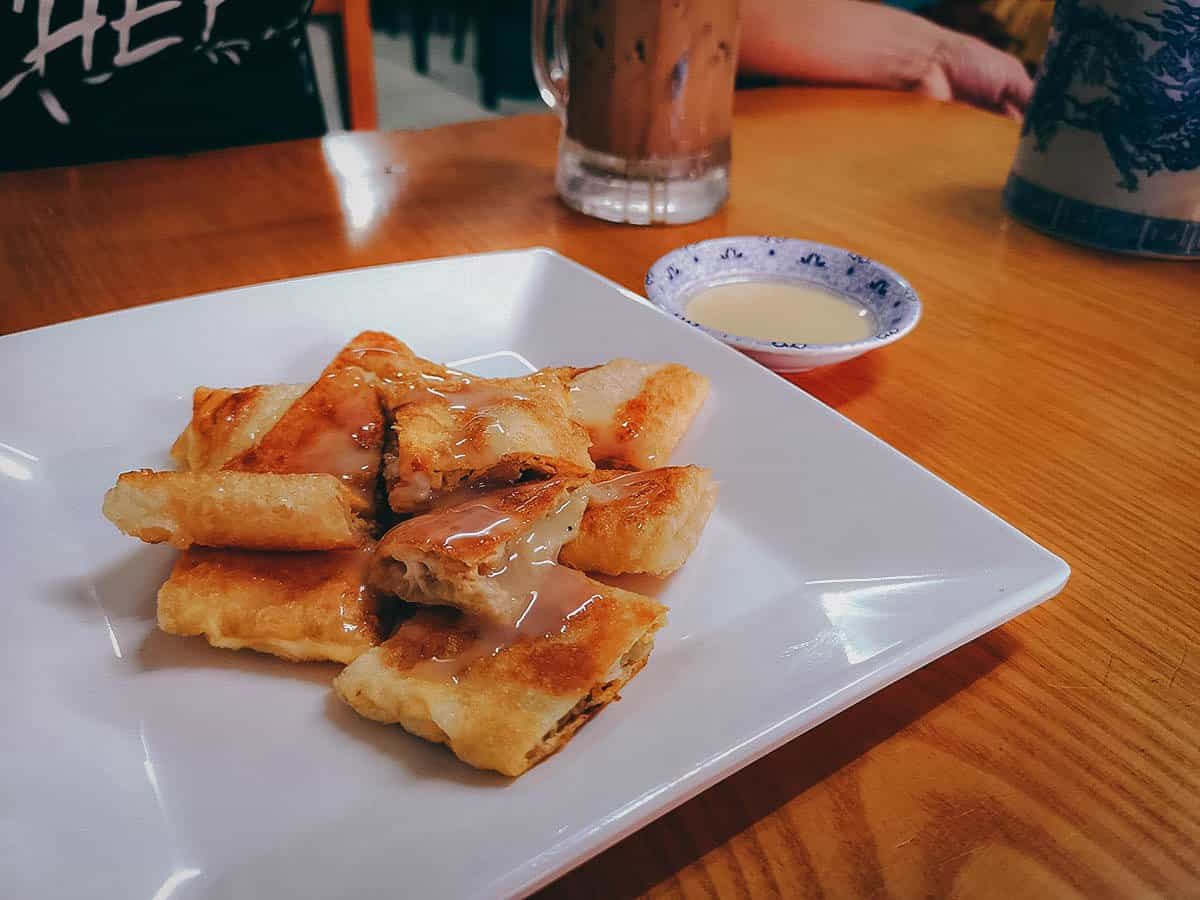 Roti kluay in Phuket, Thailand