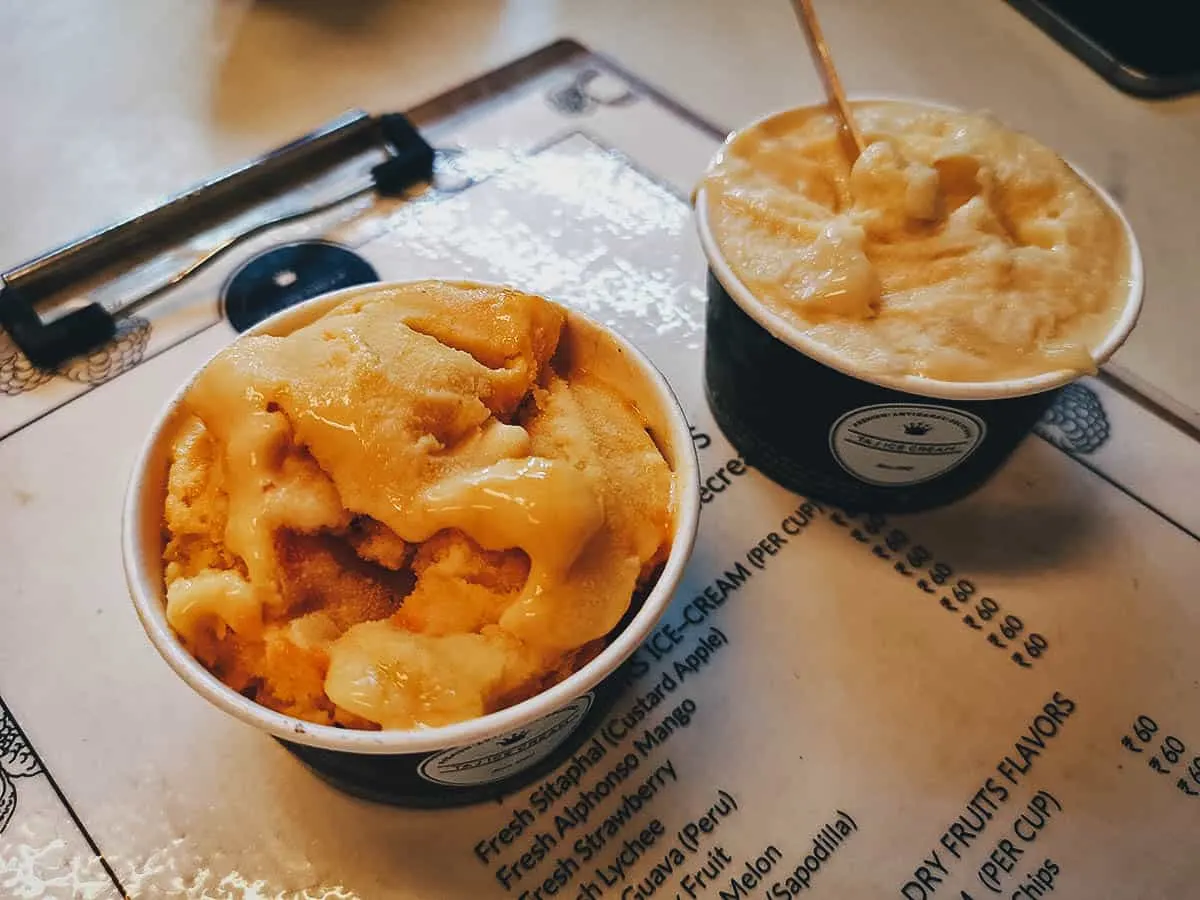 Sancha ice cream in Mumbai, a delicious type of Indian ice cream