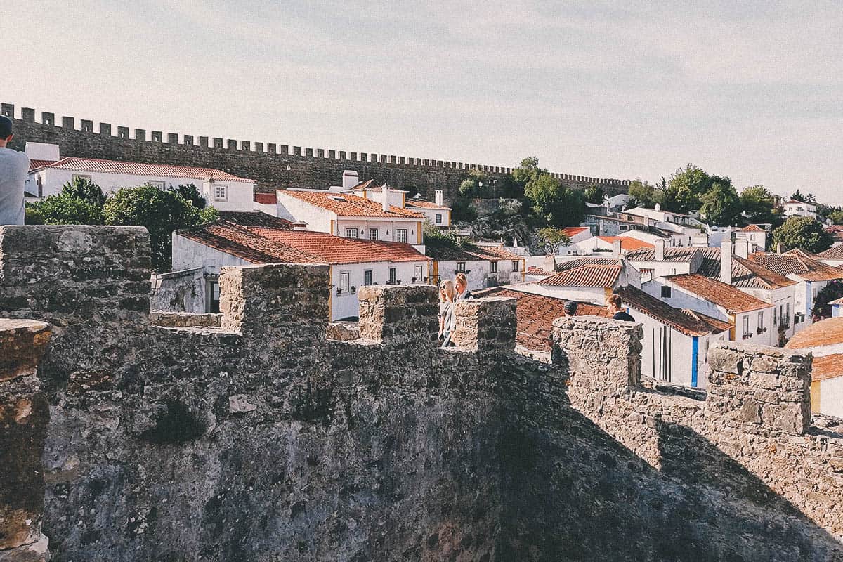 Drinking Ginja de Óbidos in Portugal