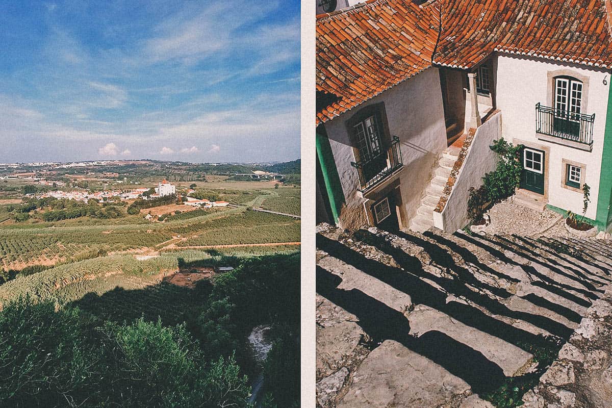 Drinking Ginja de Óbidos in Portugal