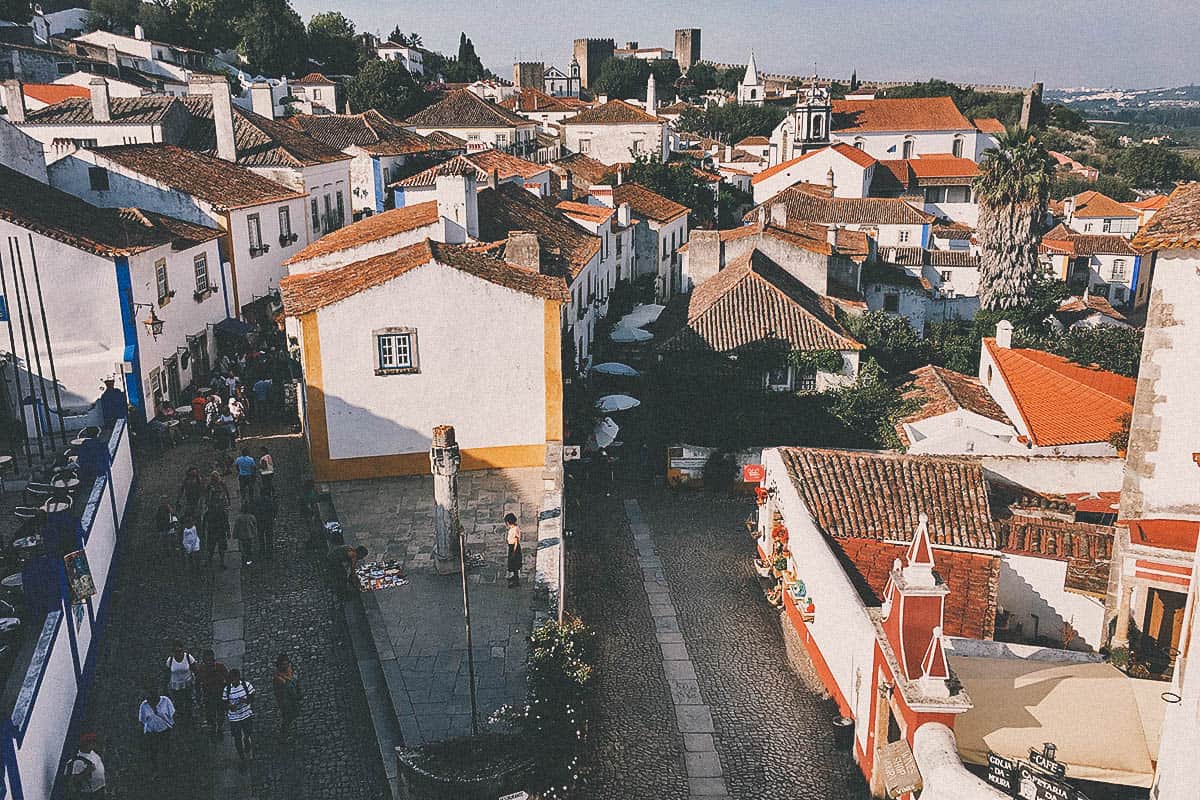 Drinking Ginja de Óbidos in Portugal