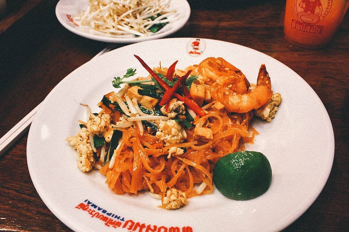 Bangkok Food Guide: 12 Must-Eat Restaurants in Bangkok, Thailand Pad Thai sen jan man goong at Thipsamai Pad Thai restaurant in Bangkok