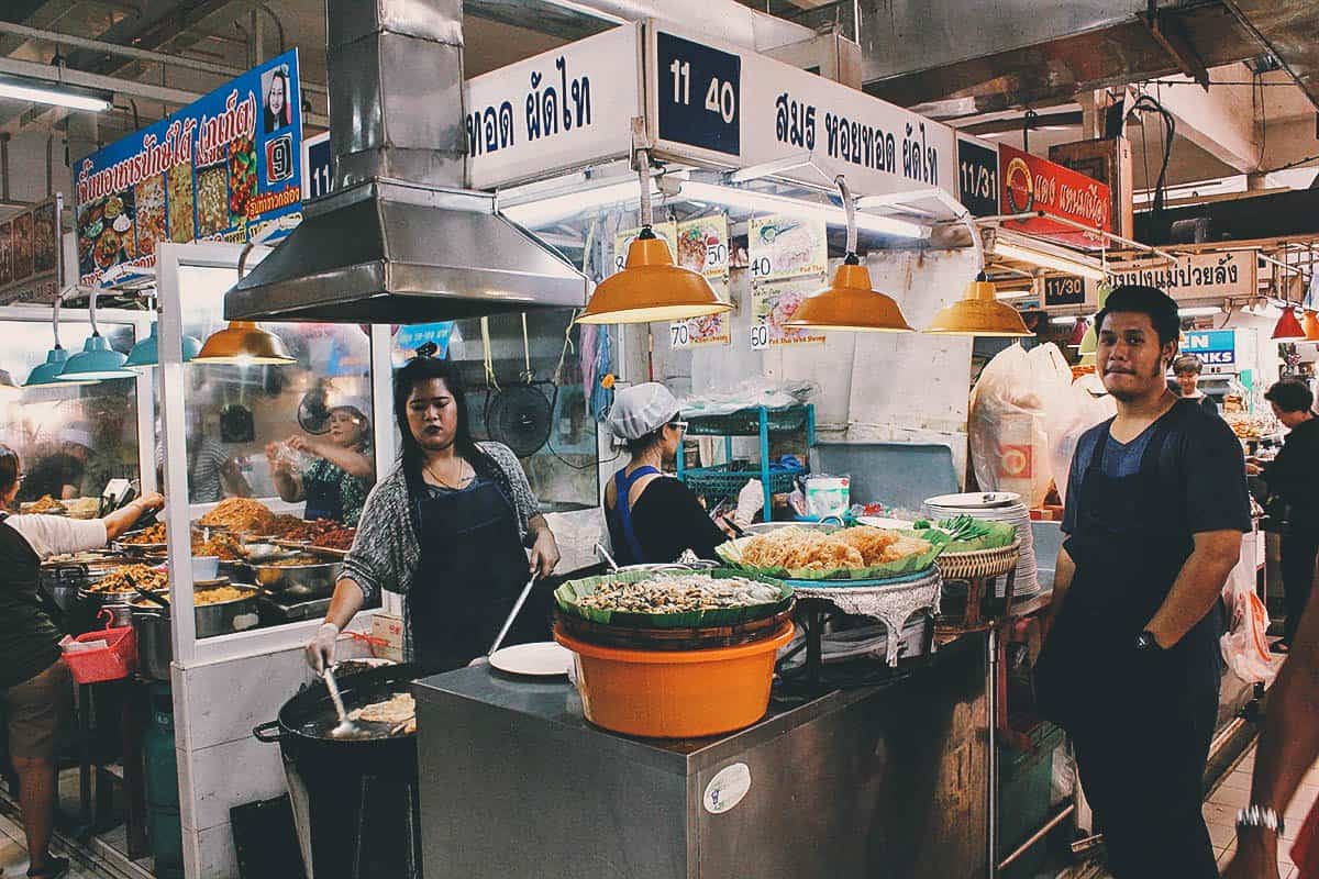 Food stall at Or Tor Kor Market in Bangkok