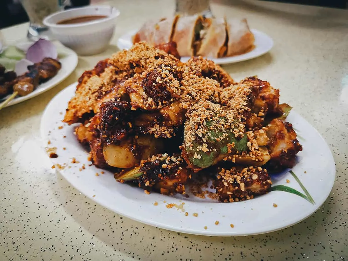 Plate of rojak in Singapore
